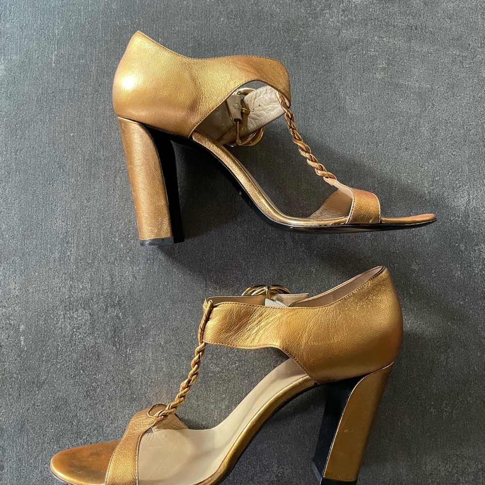 Balenciaga gold High heel Sandal in size 40 - Picture 6 of 10